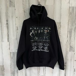 Eagles Gildan Dryblend 50Th Anniversary Hoodie Size Large Unisex